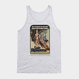 Classic Horror Movie Poster - Lady Frankenstein Tank Top